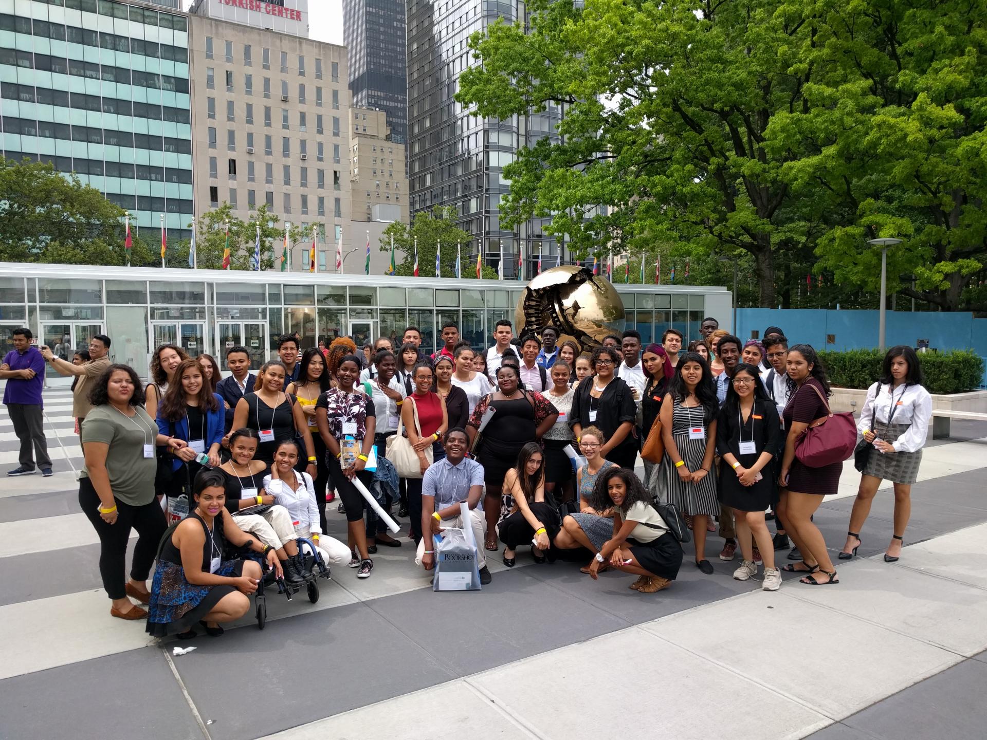 Students at the United Nations