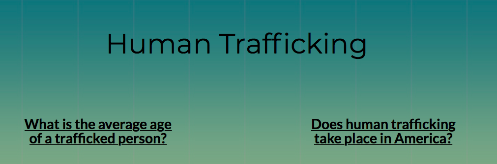 Human Trafficking Fact Sheet 1