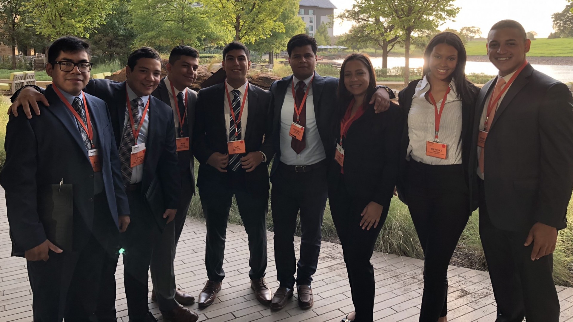 Caio with the Association of Latino Professionals for America (ALPFA) at a convention in Dallas, TX Caio