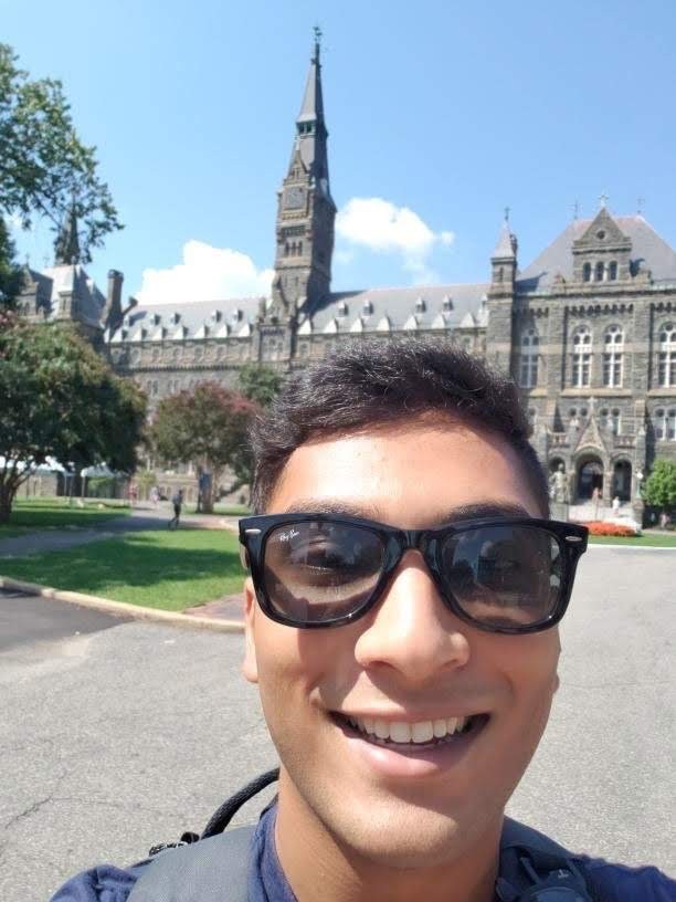 Ridwan on Georgetown's Campus