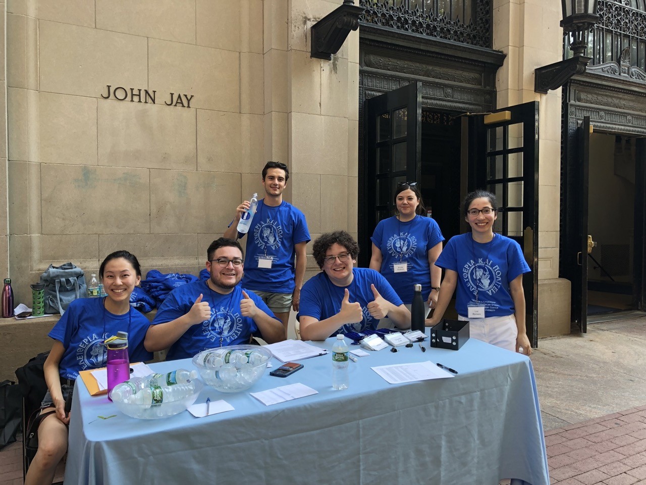 staff in front of john jay