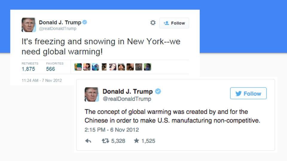 Donald Trump tweets