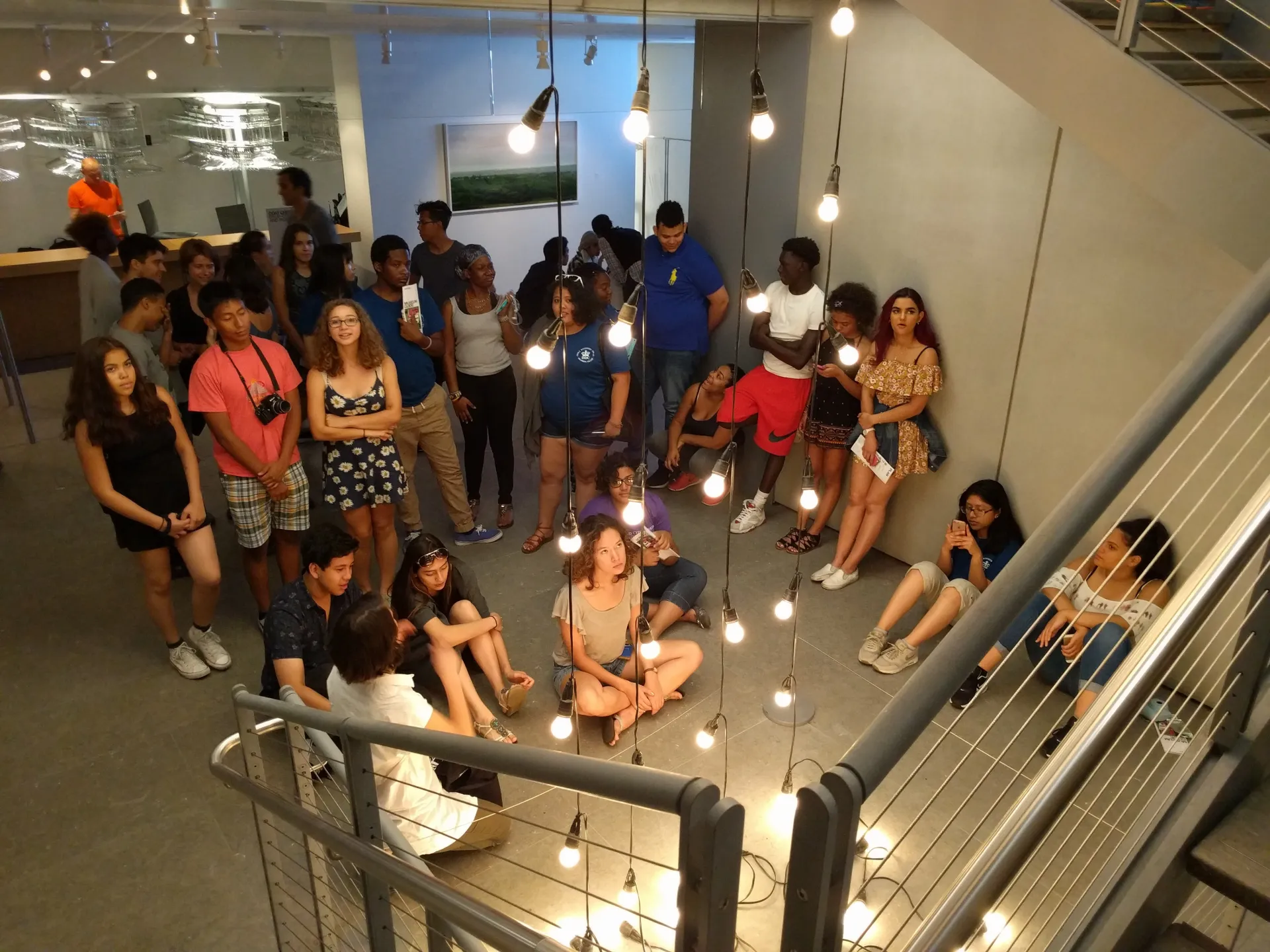 Students and TAs at the Whitney
