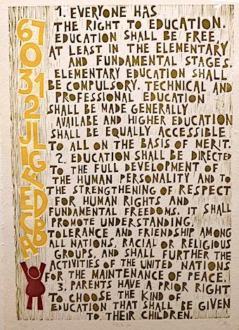 UN Declaration of Human Rights on Education
