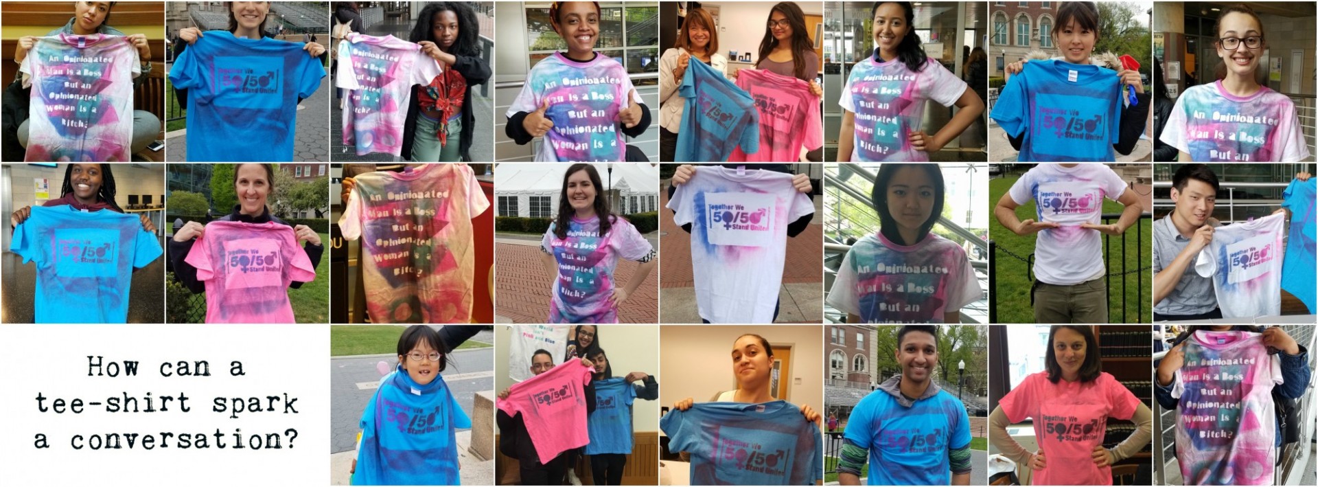 How can a tee-shirt spark a conversation