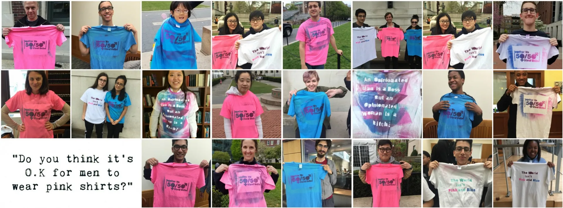 Do you think it's OK for men to wear pink shirts?