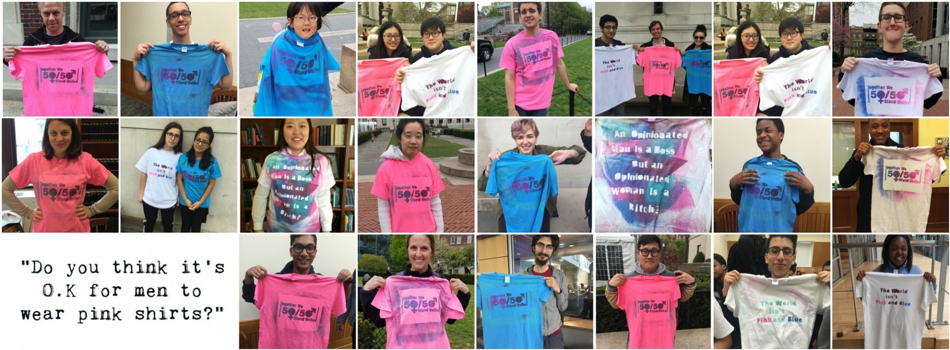 Do you think it's OK for men to wear pink shirts?