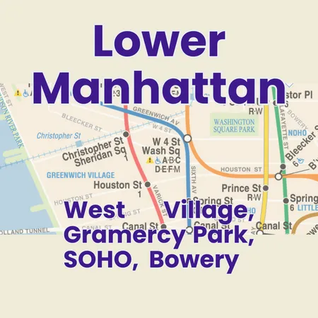 West Village, Gramercy Park, SOHO, Bowery