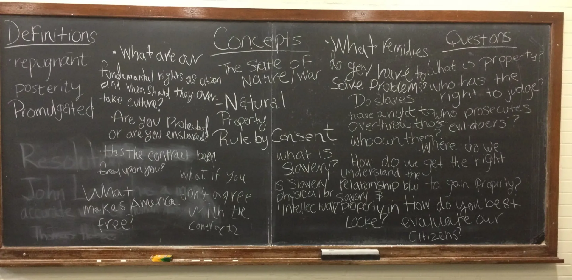 Classroom Blackboard