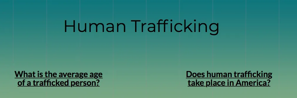 Human Trafficking Fact Sheet 1