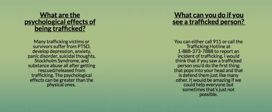 Human Trafficking Group Fact Sheet 4