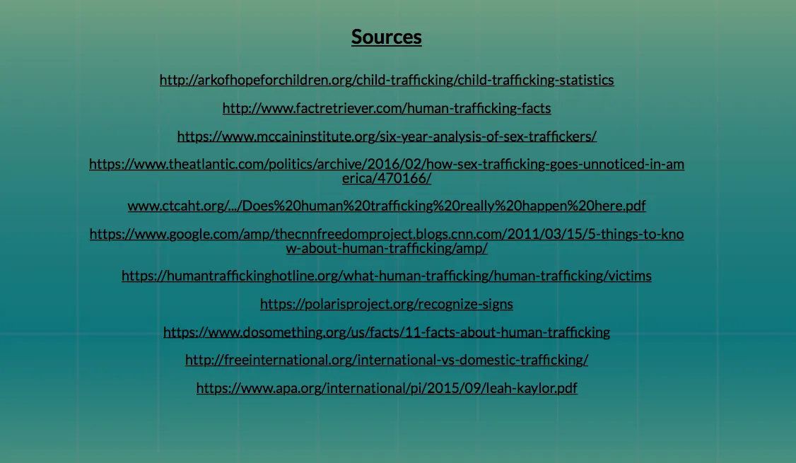 Human Trafficking Fact Sheet 5