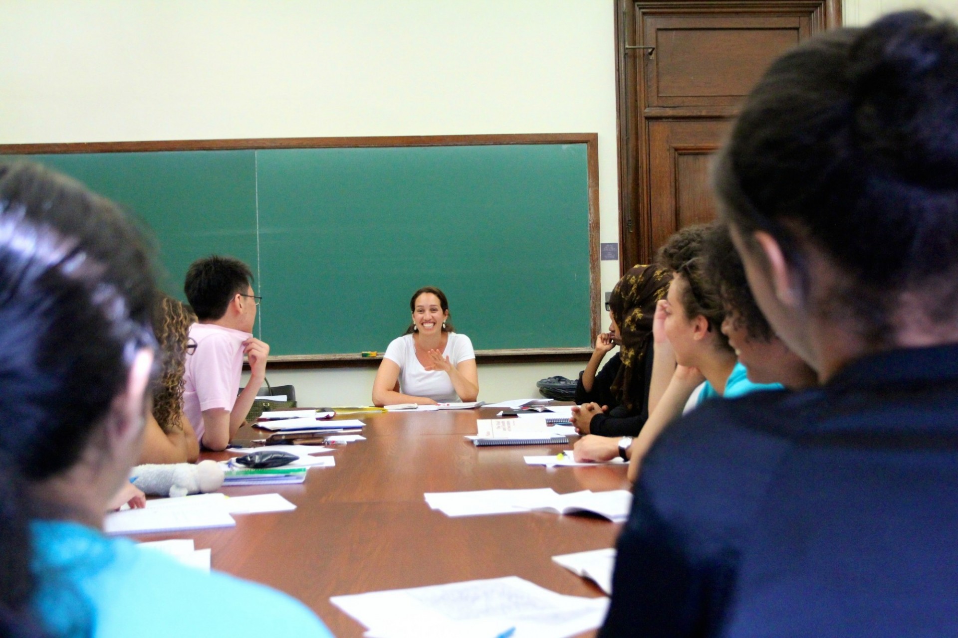Tamara Tweel with students