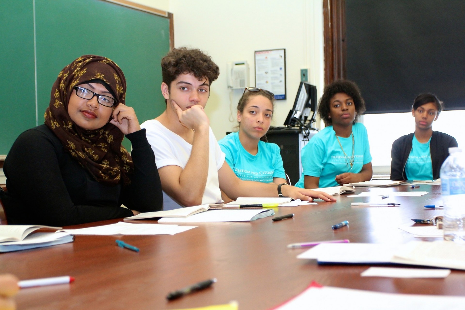 students in class