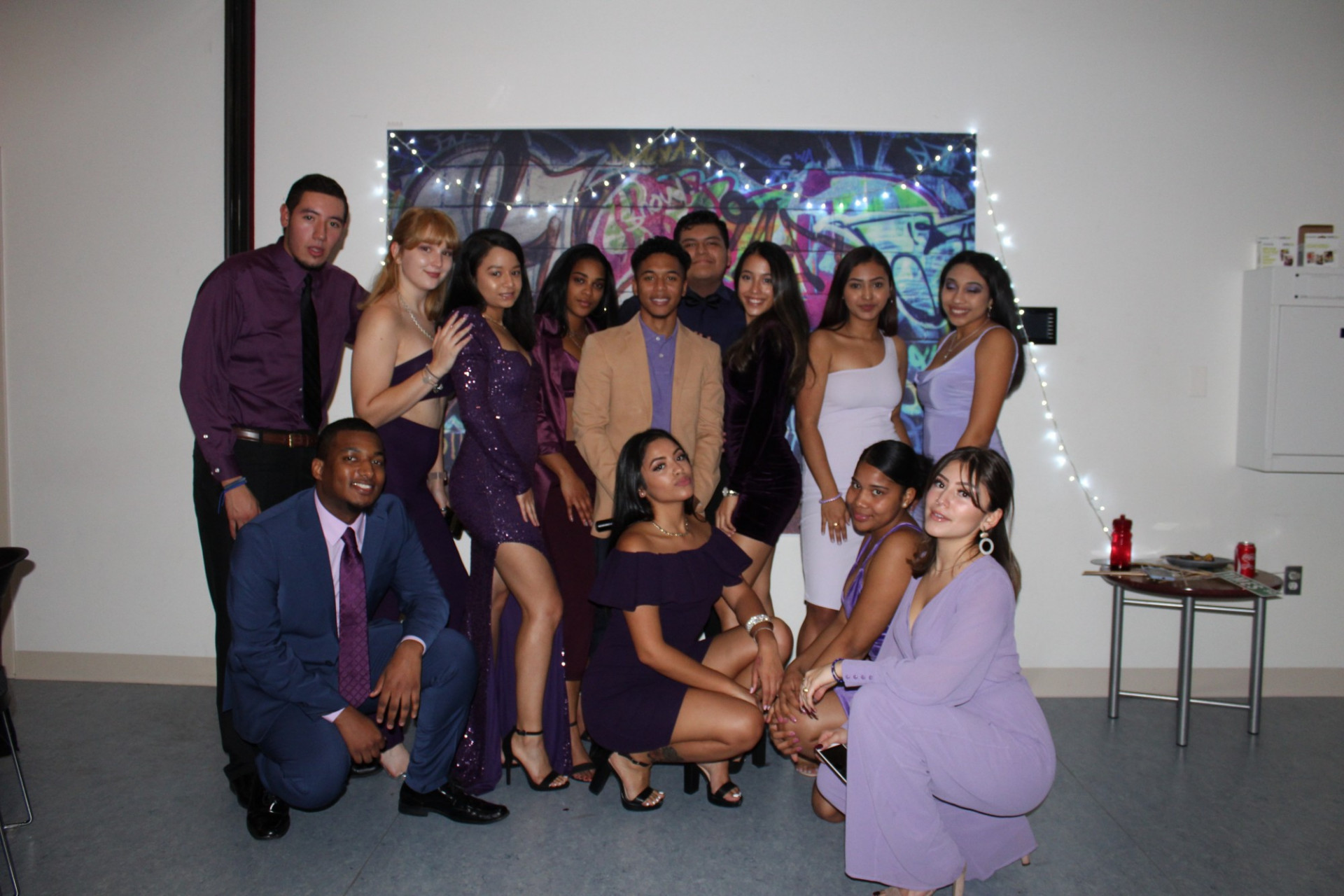 Kevin Medina during his freshman year (top row, fourth from right) with the other members of the 2019-2020 LASO e-board. The group had just hosted a successful Cafe con LASO event. Kevin Medina with the LASO e-board.