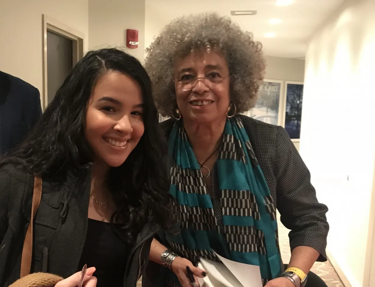 Alice with Civil Rights activist Angela Davis