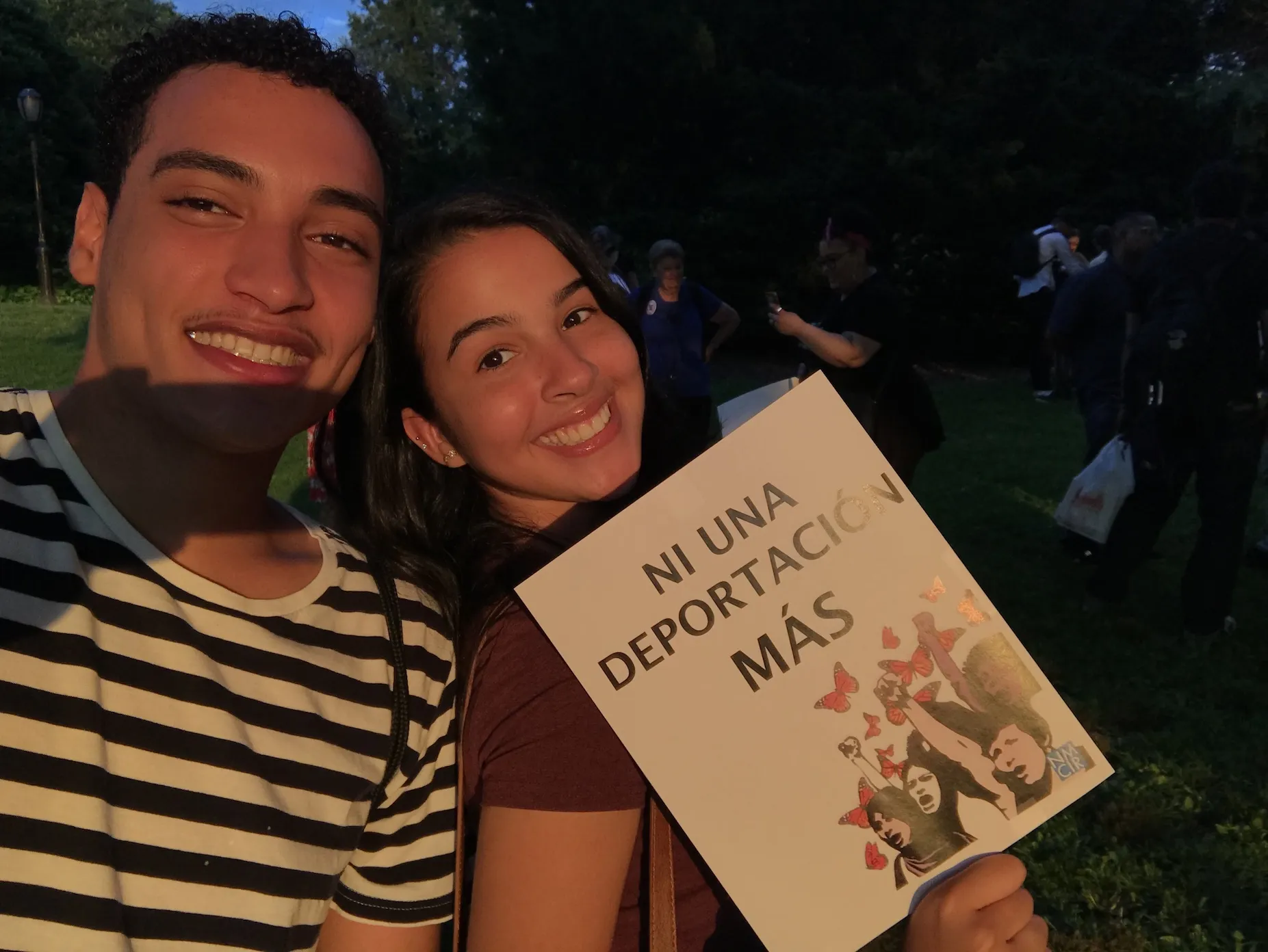 Darwin and Alice at a Protest