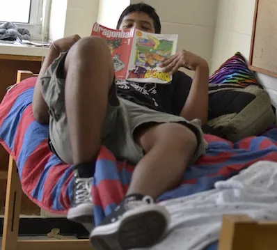 Ramon on his bed