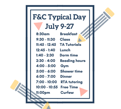 daily schedule