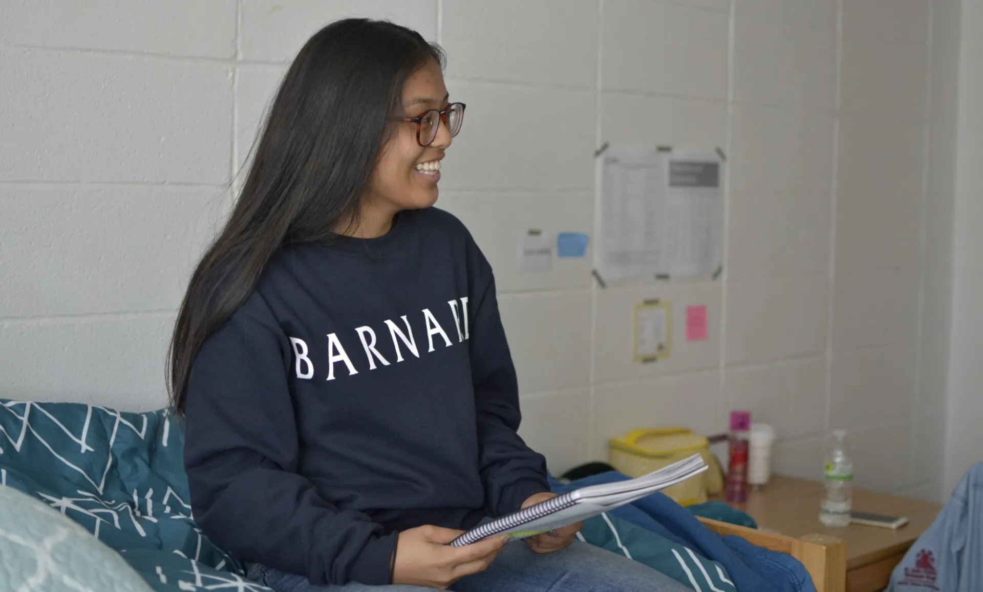 Student in dorm