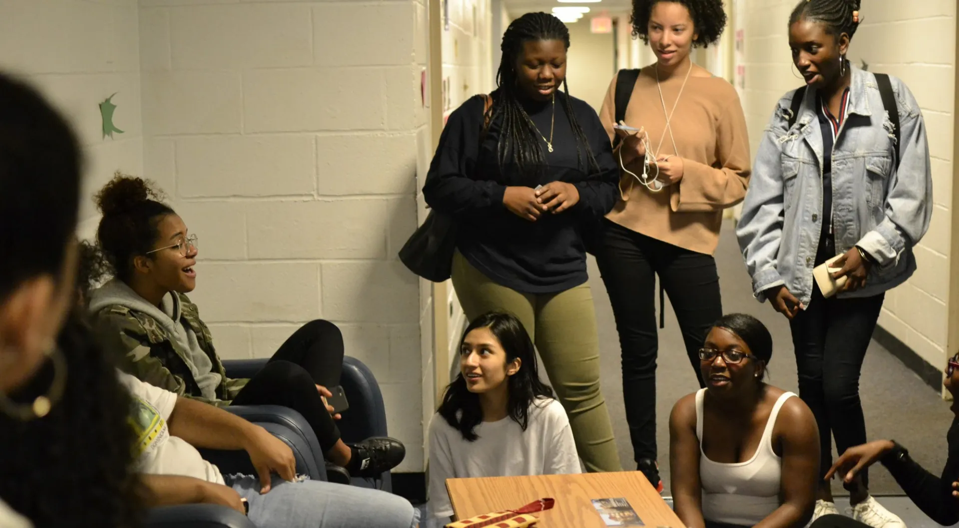 students in the dorm